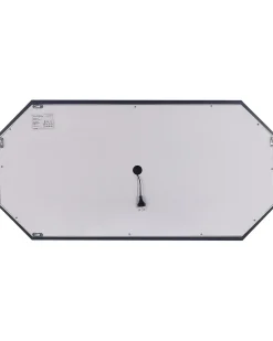 Specchio da bagno con luce LED LOCMARIAQUER 120 cm 60 cm Argento