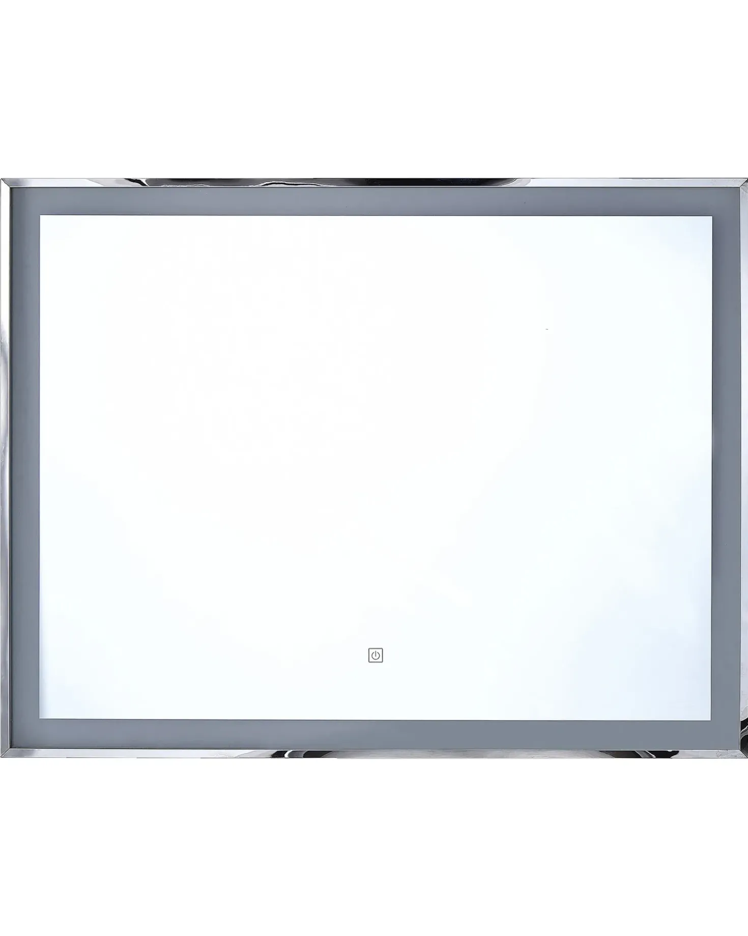 Specchio da bagno con luce LED ARGENS 90 cm 70 cm Argento