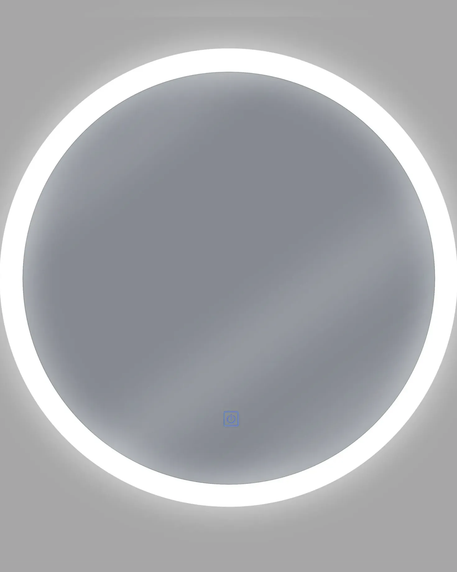 Specchio da bagno con luce LED YSER 58 cm 58 cm Argento