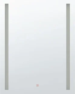 Specchio da bagno con luce LED MARTINET 60 cm 80 cm Argento