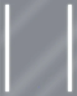Specchio da bagno con luce LED MARTINET 60 cm 80 cm Argento