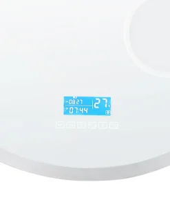 Specchio da bagno con luce LED FIXIN 80 cm 80 cm con altoparlante Bluetooth integrato Argento