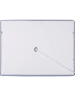 Specchio da bagno con luce LED WASSY 80 cm 60 cm Argento
