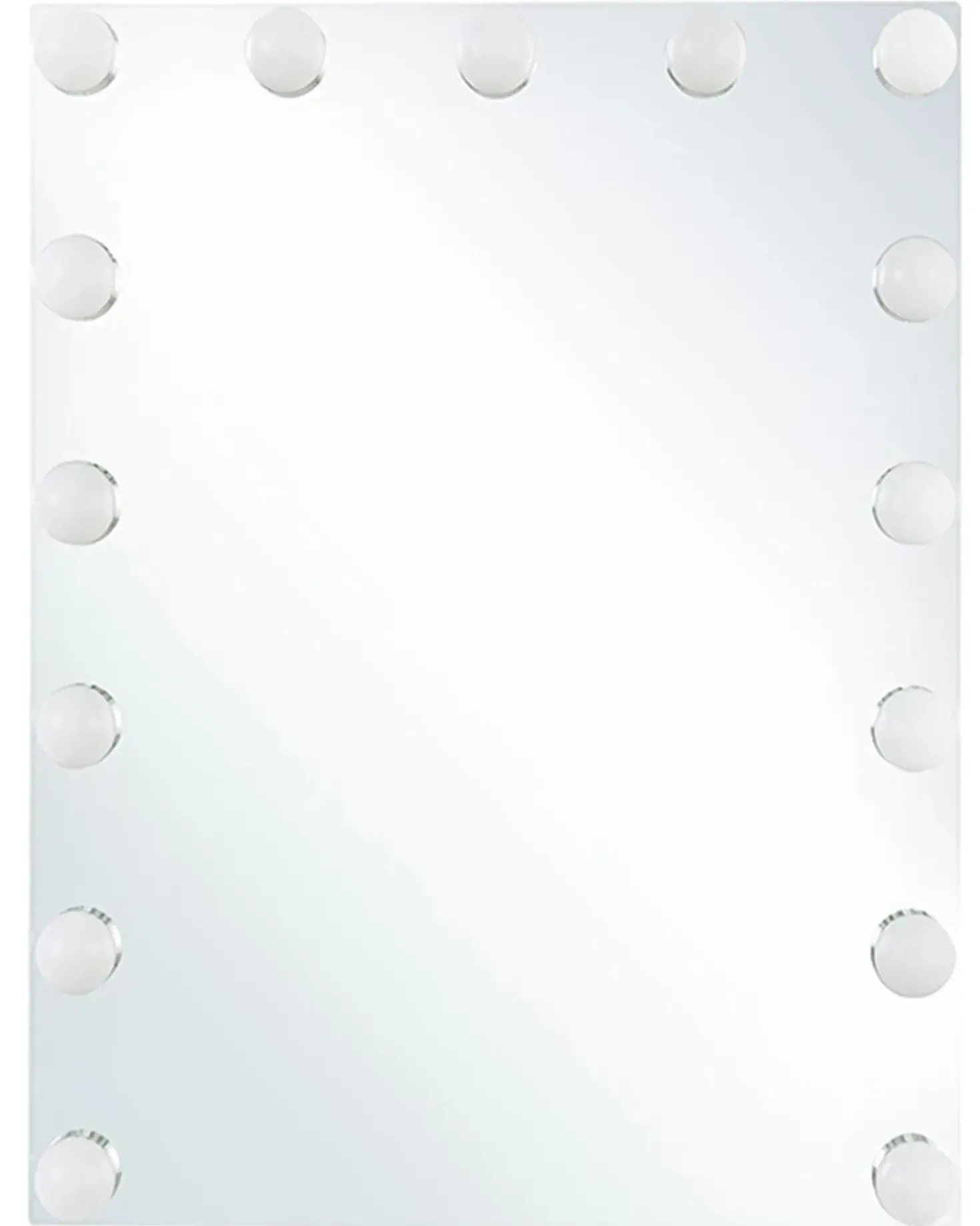 Specchio da bagno con luce LED LUCENAY 40 cm 50 cm Argento