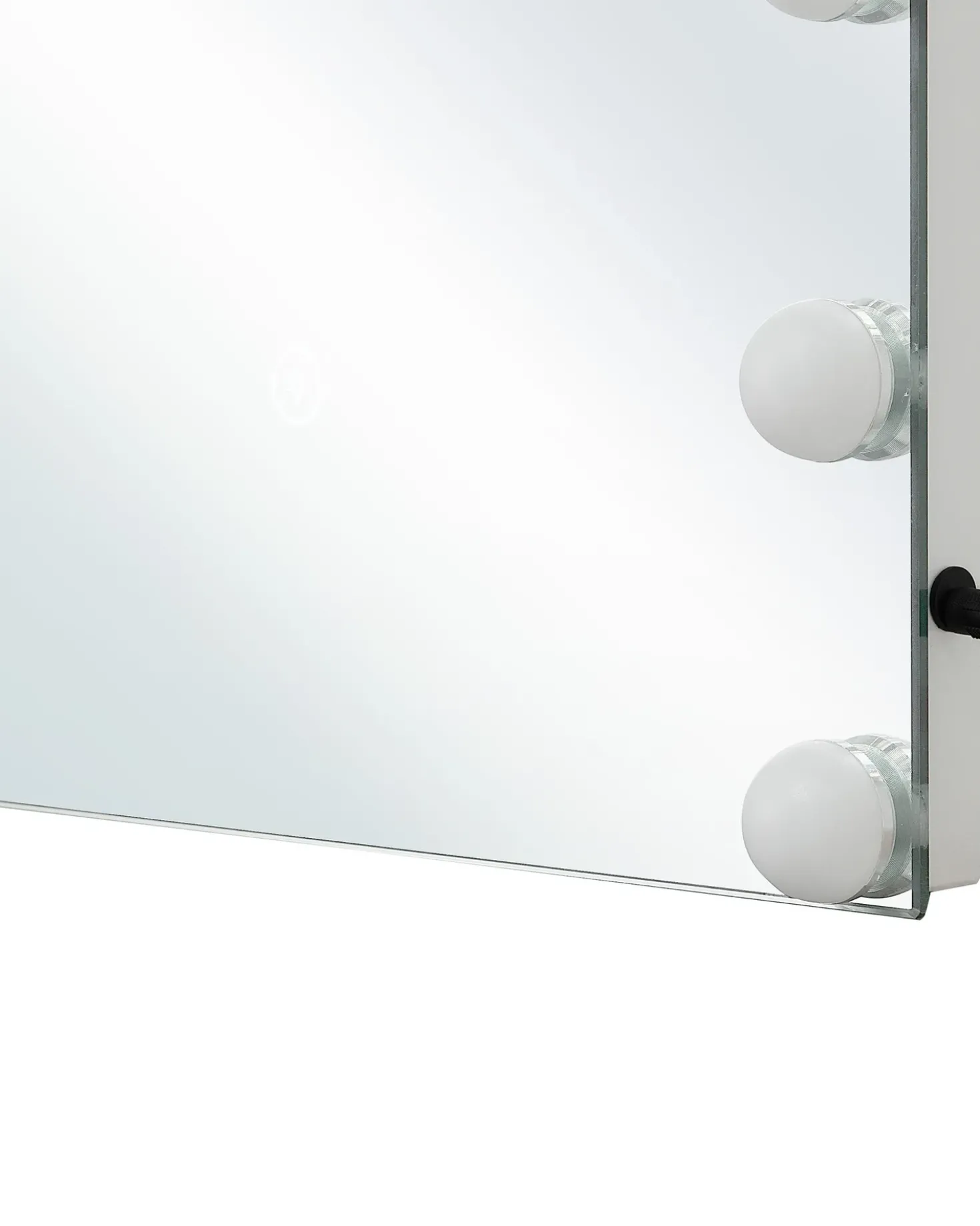 Specchio da bagno con luce LED LUCENAY 40 cm 50 cm Argento