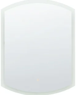 Specchio da bagno con luce LED BEZIERS 60 cm 78 cm Argento