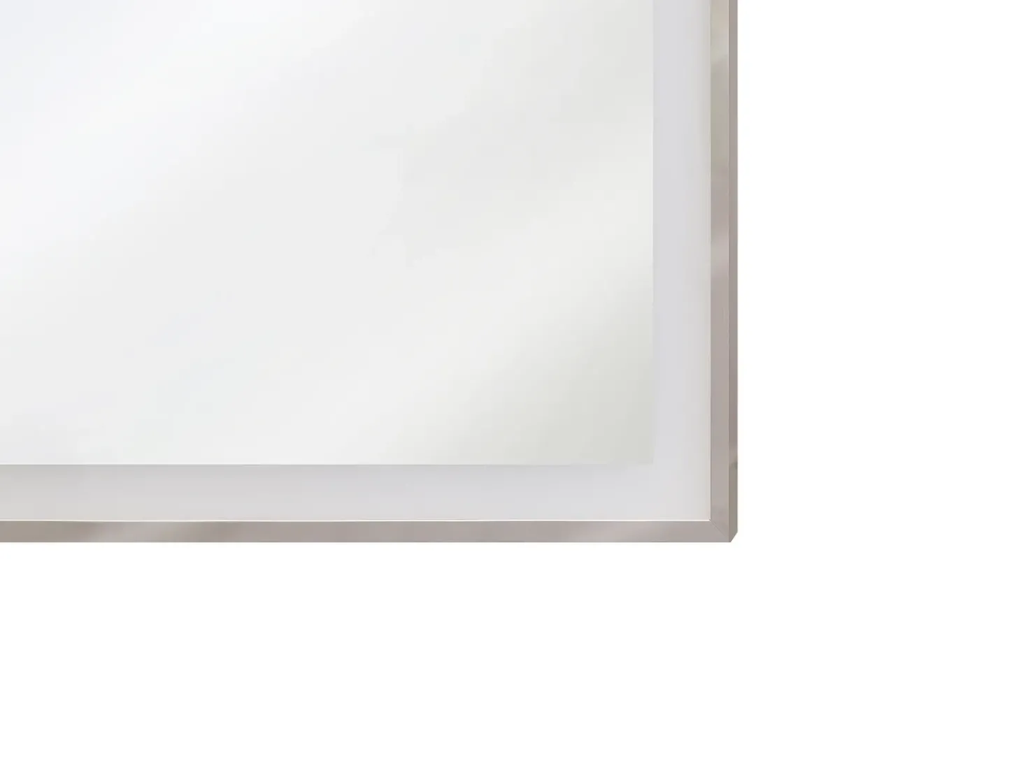 Specchio da bagno con luce LED ARGENS 80 cm 60 cm Argento