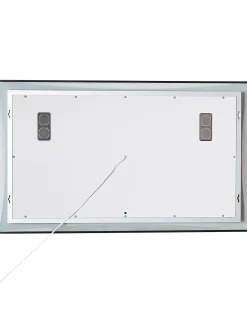Specchio da bagno con luce LED ONLAY 100 cm 60 cm Argento