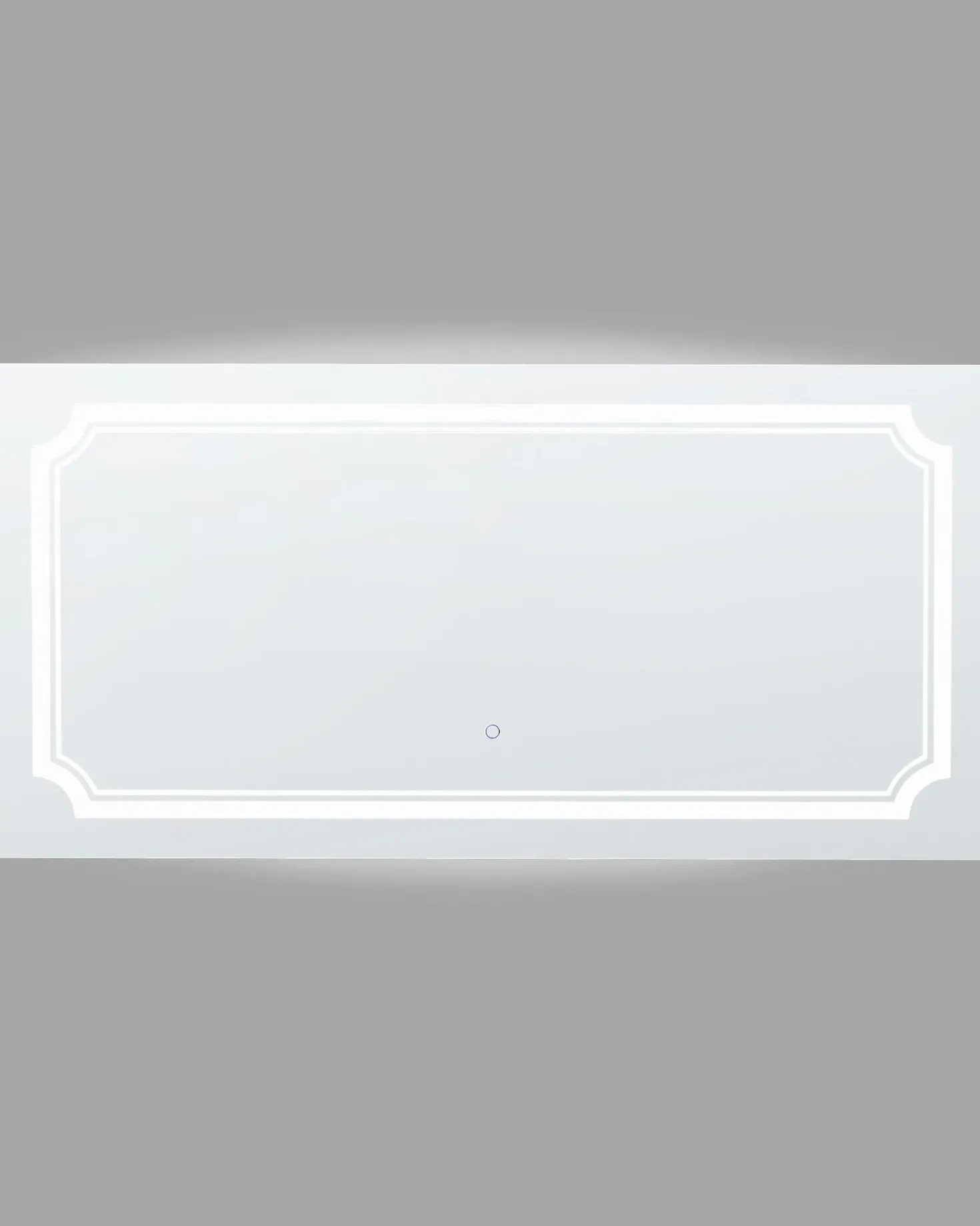 Specchio da bagno con luce LED ARROMACHNES 120 cm 60 cm Argento