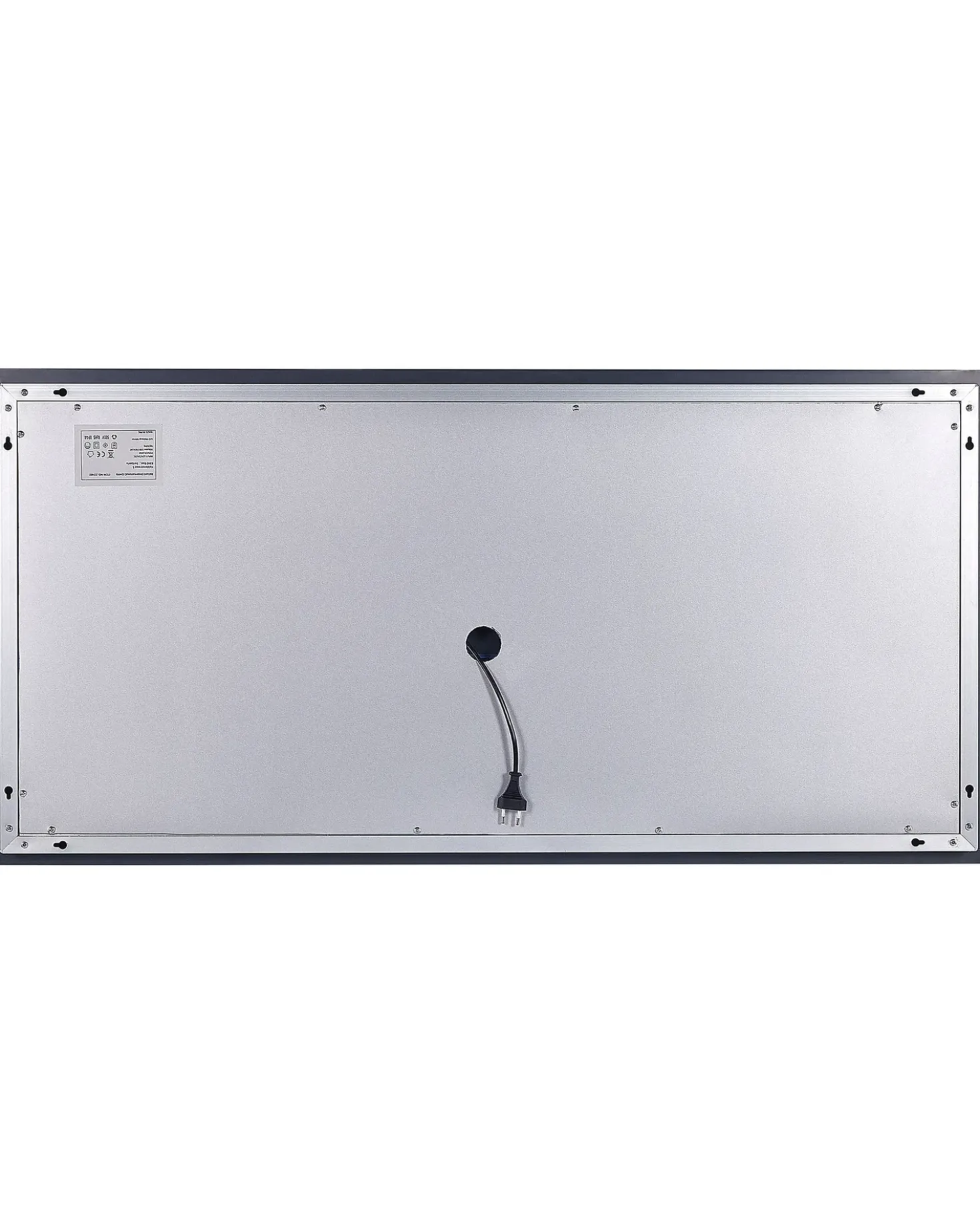 Specchio da bagno con luce LED ARROMACHNES 120 cm 60 cm Argento