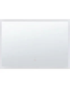 Specchio da bagno con luce LED ADOUR 80 cm 60 cm Argento