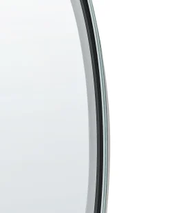 Specchio da bagno con luce LED BROGNON 60 cm 60 cm con altoparlante Bluetooth integrato Argento