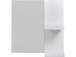 Specchio da parete con ripiano PELOTAS 45 cm 45 cm Bianco