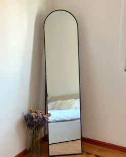 Specchio da terra BAGNOLET 150 cm Metallo Nero