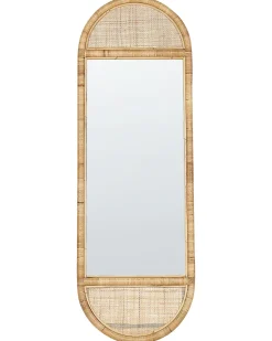 Specchio da terra BARGES 150 cm Rattan Naturale