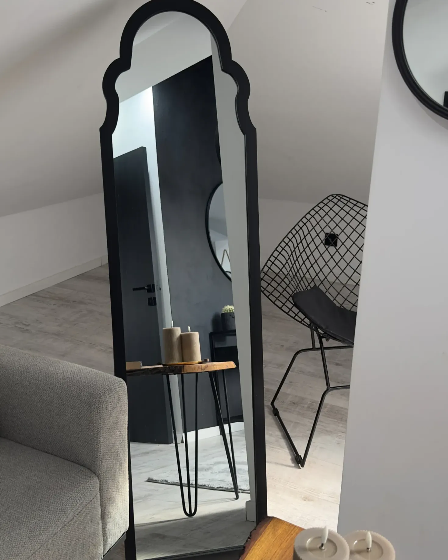 Specchio da terra CHATILLON 150 cm Nero