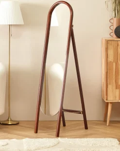 Specchio da terra CHELLES 150 cm Legno di Paulownia Marrone scuro