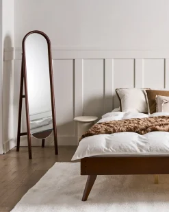 Specchio da terra CHELLES 150 cm Legno di Paulownia Marrone scuro