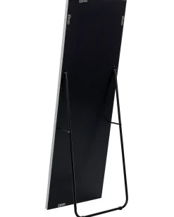Specchio da terra LOCRONAN 150 cm Pelle sintetica Grigio chiaro