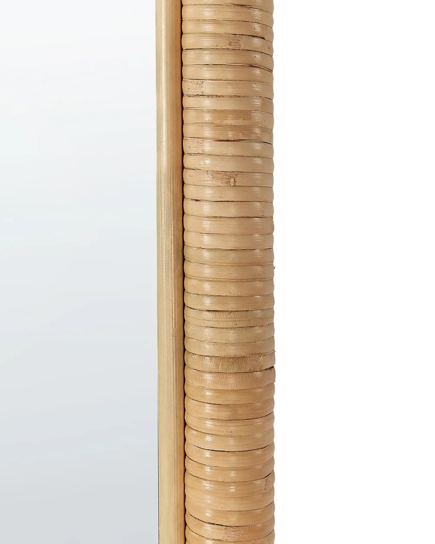 Specchio da terra MALANGE 150 cm Rattan Naturale