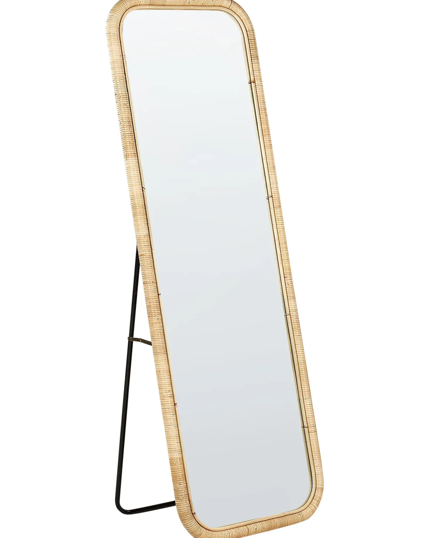 Specchio da terra MALANGE 150 cm Rattan Naturale