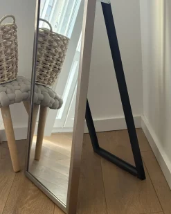 Specchio da terra TORCY 140 cm Argento