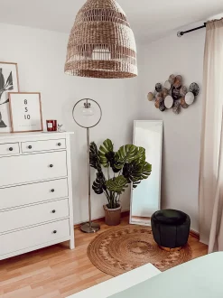 Specchio da terra TORCY 140 cm Bianco