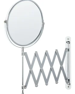 Specchio da trucco allungabile per parete YVELINES 57 cm 36 cm Metallo Argento