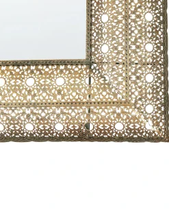 Specchio DEHRADUN 69 cm 90 cm Metallo Oro