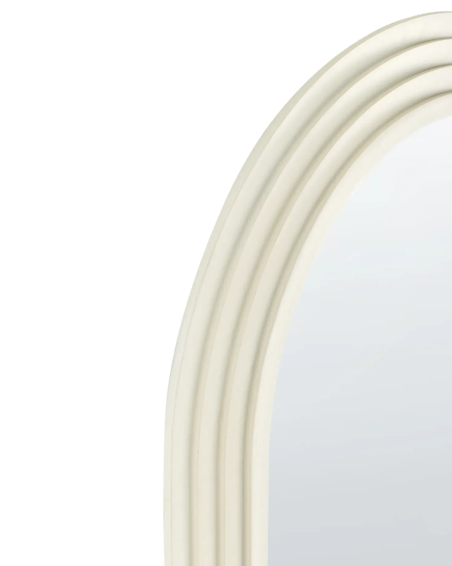 Specchio DIJON 80 cm 170 cm Legno Bianco sporco