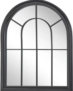 Specchio EMBRY 69 cm 89 cm Metallo Nero
