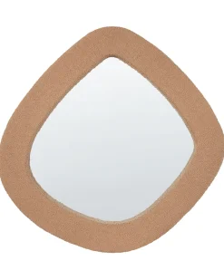 Specchio EPIRY 79 cm 80 cm Bouclé Marrone chiaro