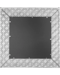 Specchio EVETTES 80 cm 80 cm Metallo Argento