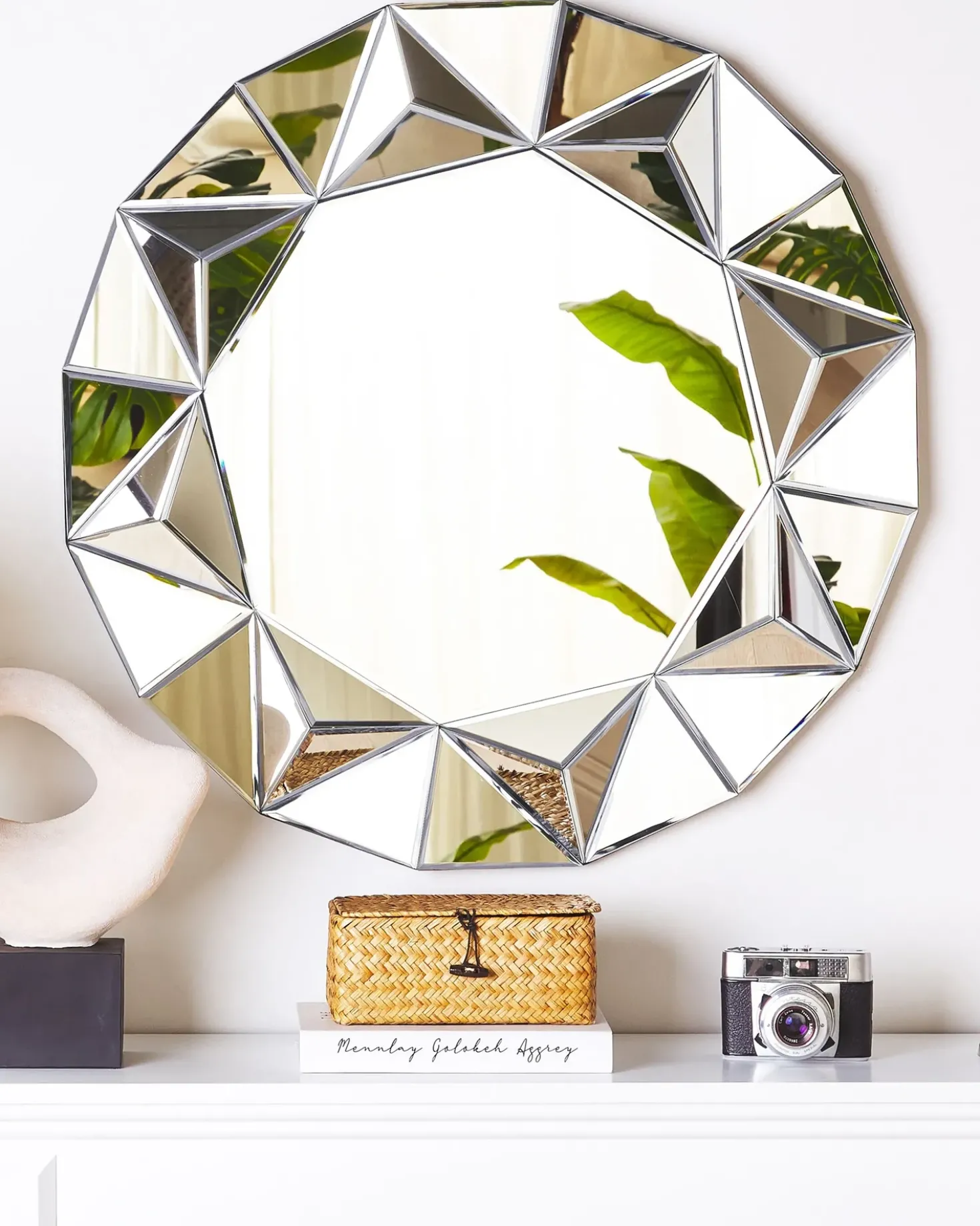 Specchio HABAY 70 cm 70 cm Argento