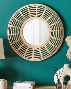 Specchio HANUA 60 cm 60 cm Bambù Naturale