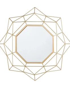 Specchio HILLION 60 cm 60 cm Metallo Oro