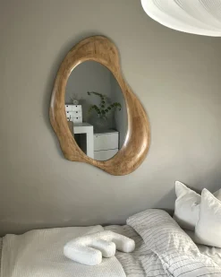 Specchio HOURTIN 68 cm 100 cm Legno Marrone