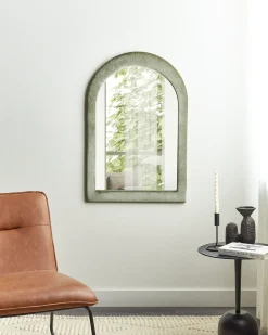 Specchio HURIEL 60 cm 90 cm Velluto Verde oliva