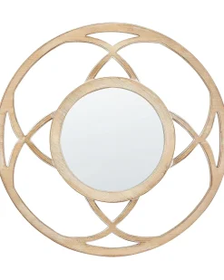 Specchio IZTAPALAPA 60 cm 60 cm Legno di abete chiaro