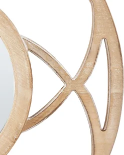 Specchio IZTAPALAPA 60 cm 60 cm Legno di abete chiaro