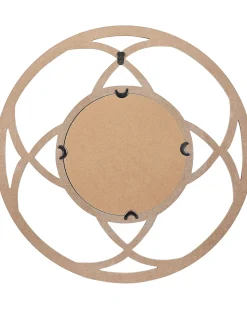 Specchio IZTAPALAPA 60 cm 60 cm Legno di abete chiaro