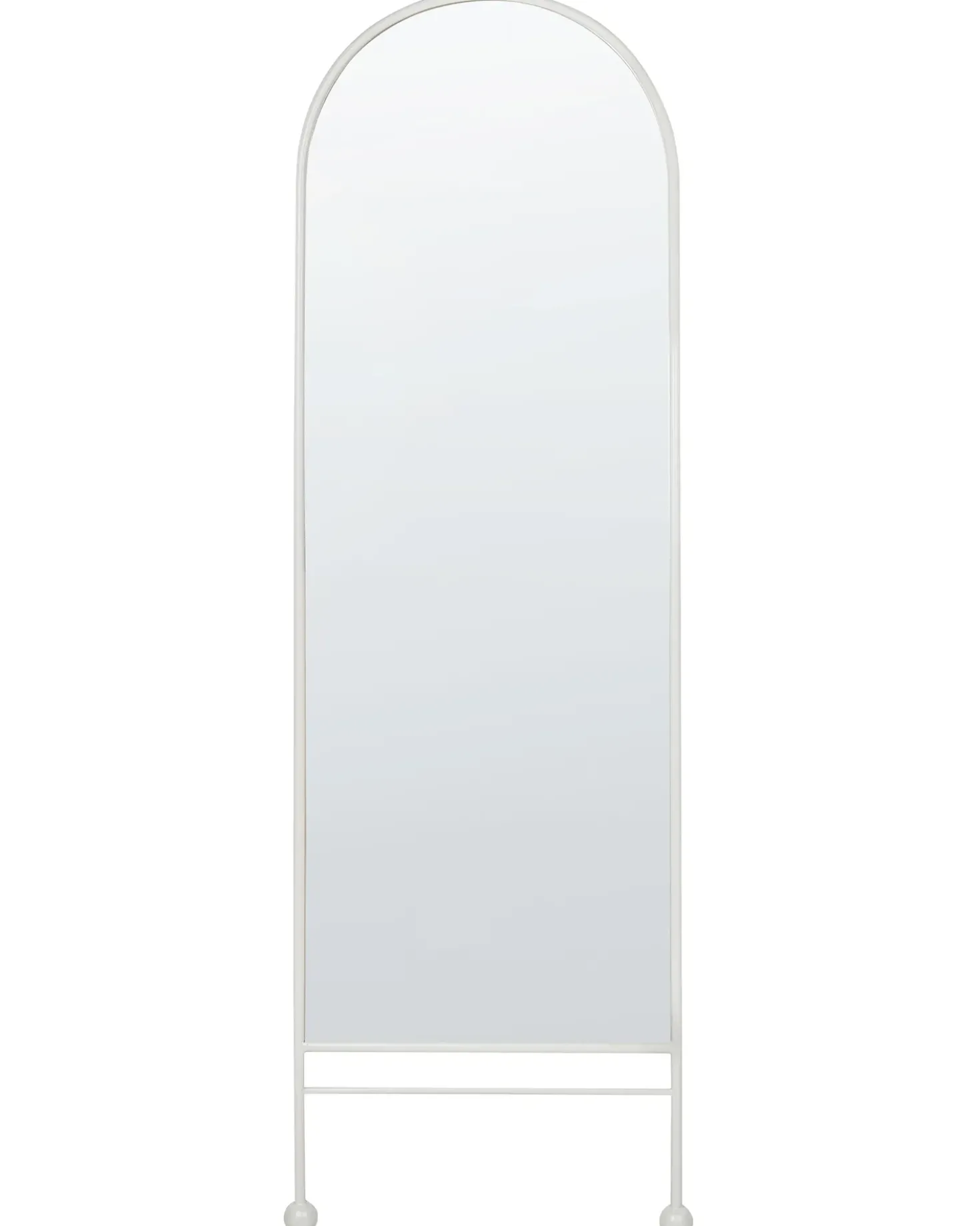 Specchio JARNAGES 45 cm 145 cm Metallo Bianco