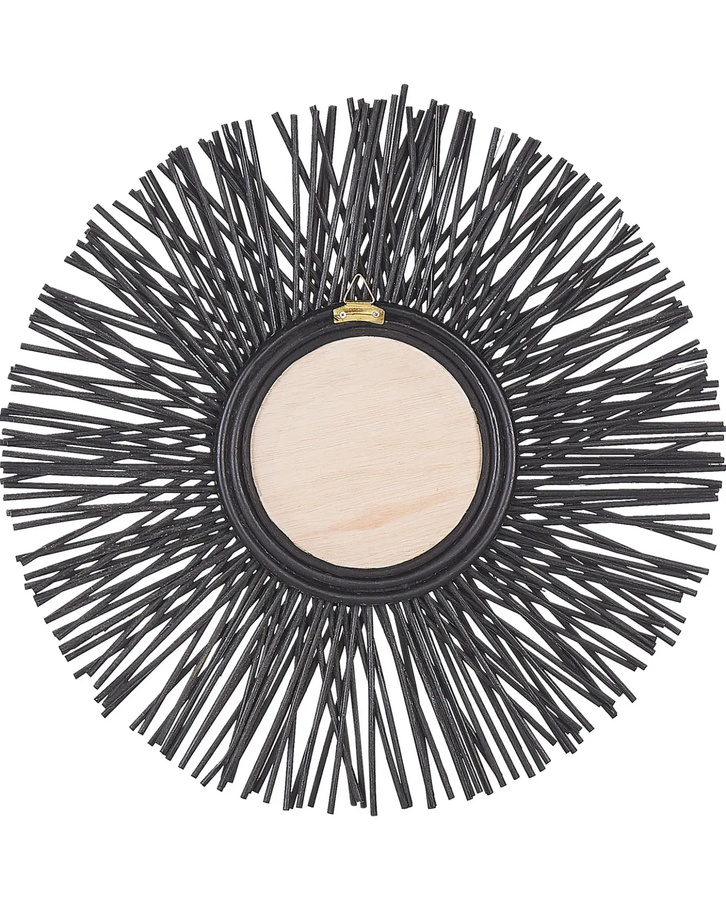 Specchio KALASIN 60 cm 60 cm Rattan Nero