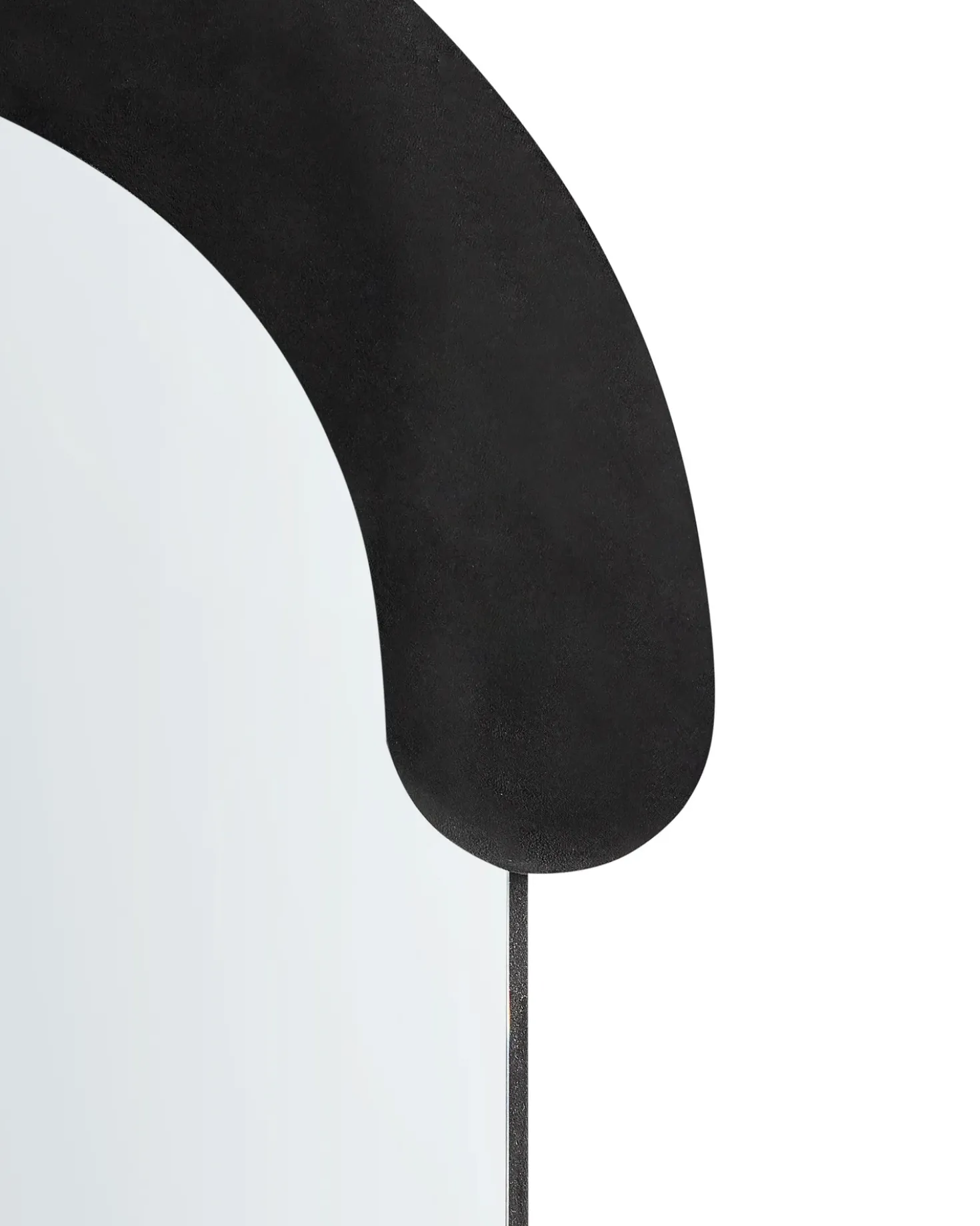 Specchio LOCHES 54 cm 158 cm Velluto Nero