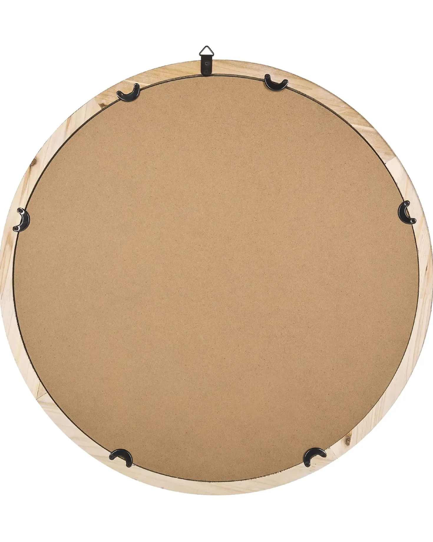 Specchio MONCLOVA 60 cm 60 cm Legno di abete Marrone chiaro
