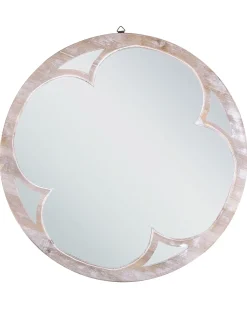Specchio MONCLOVA 60 cm 60 cm Legno di abete Marrone chiaro