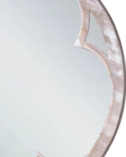Specchio MONCLOVA 60 cm 60 cm Legno di abete Marrone chiaro