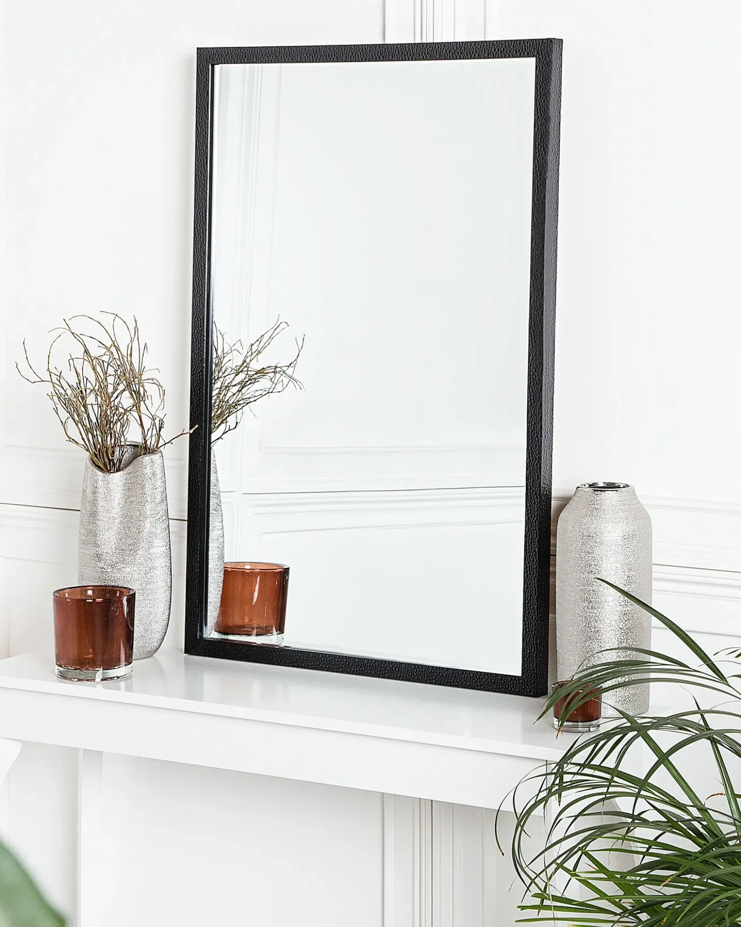 Specchio MORLAIX 60 cm 90 cm Nero