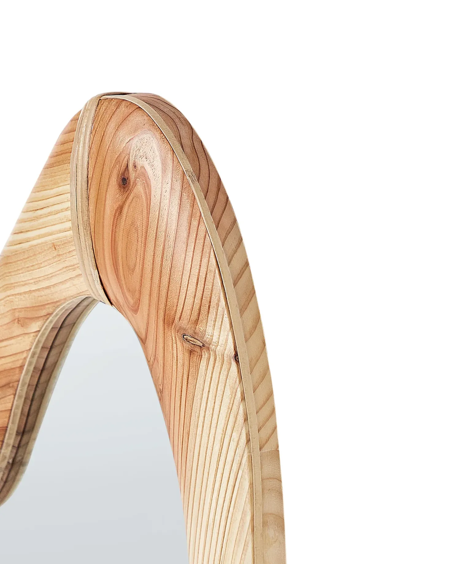 Specchio NEURE 90 cm 77 cm Legno di abete Naturale