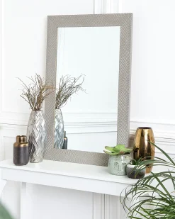 Specchio NEVEZ 60 cm 91 cm Grigio